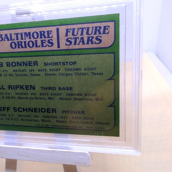 Cal Ripken JR BECKETT 7.5+NM 1982 Rookie Topps Future Stars Baltimore Orioles - Picture 8 of 12